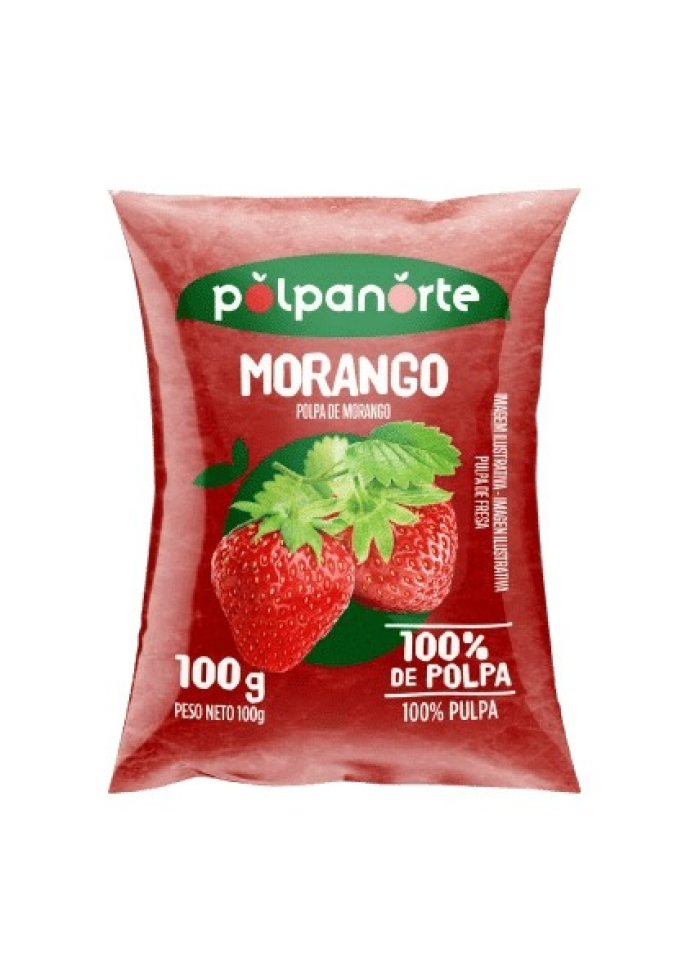 POLPA DE MORANGO 100G P.NORTE