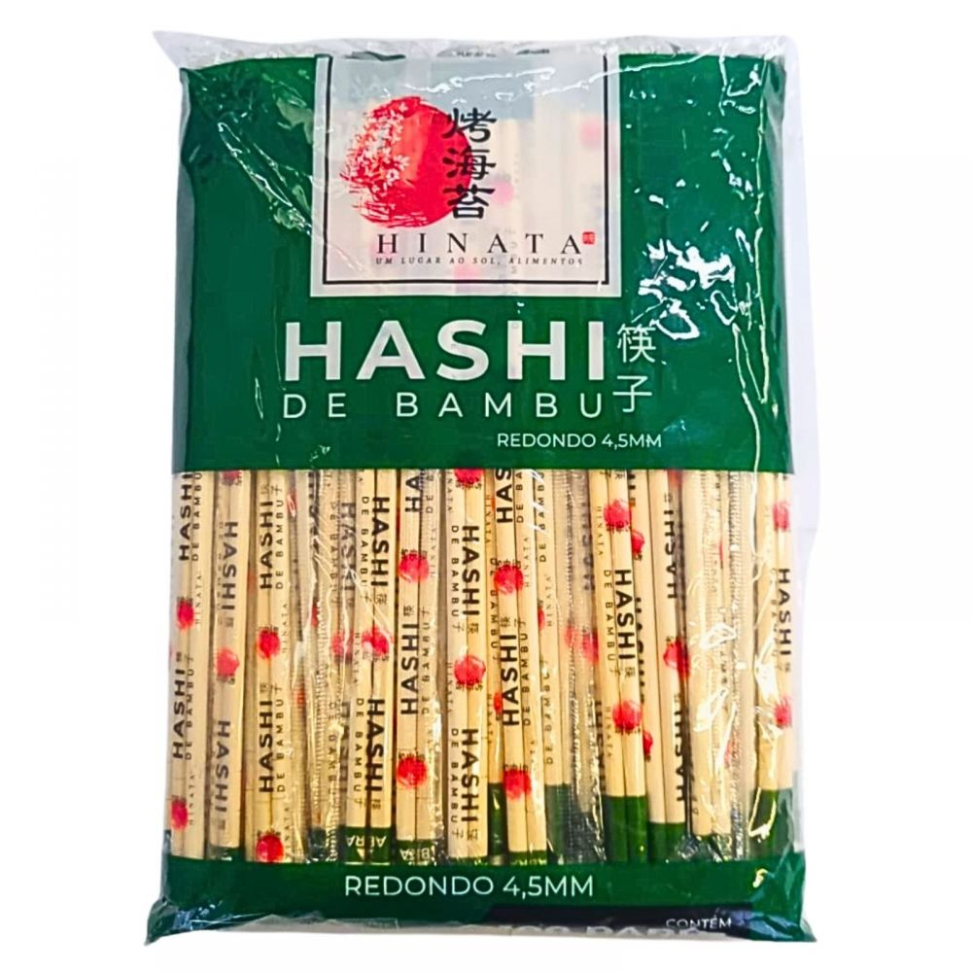 HASHI BAMBU RED.100 PARES HINATA 4.5MM ENV PLAST
