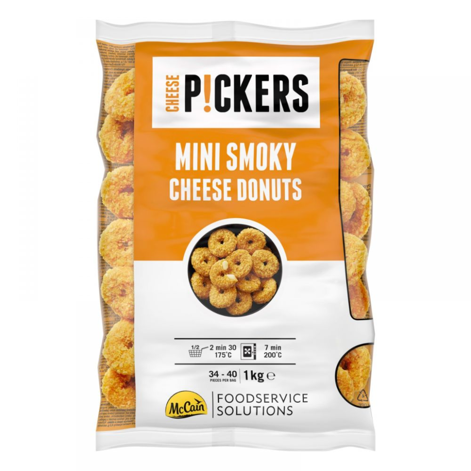 CHEESE DONUTS 1KG PICKERS MCCAIN MINI SMOKY