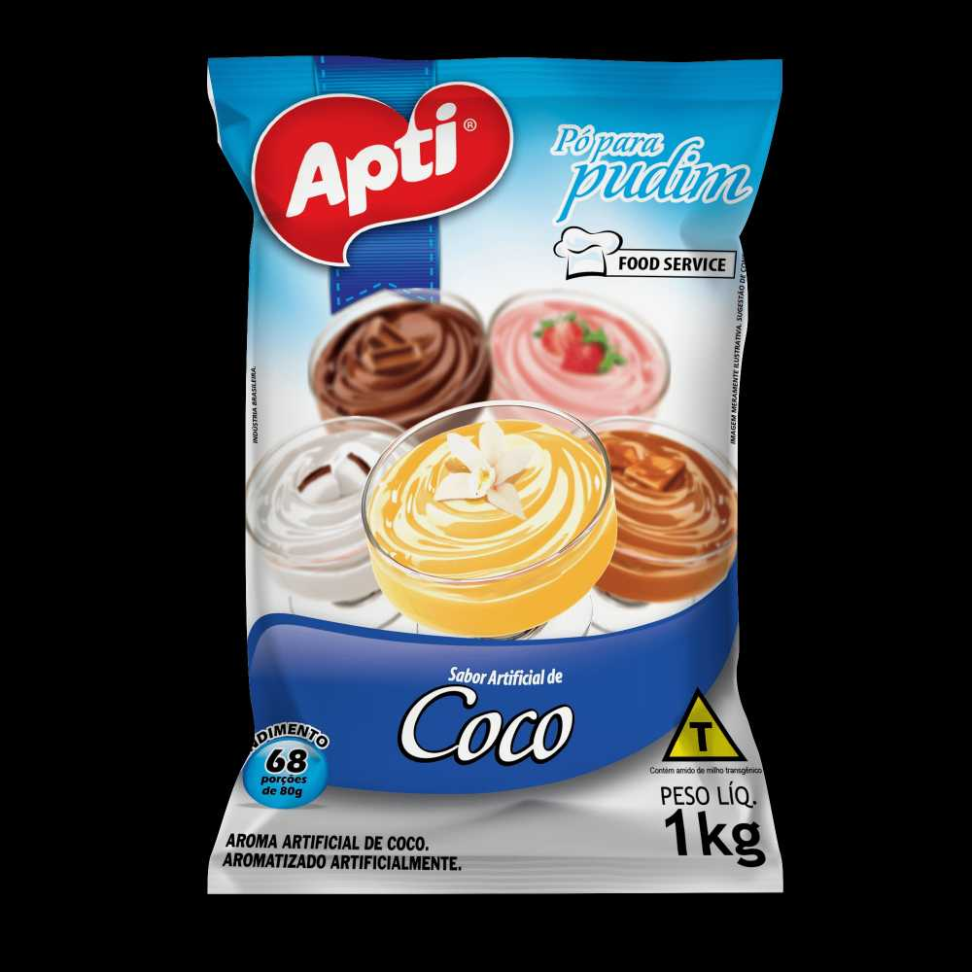 PUDIM PO 1KG APTI COCO
