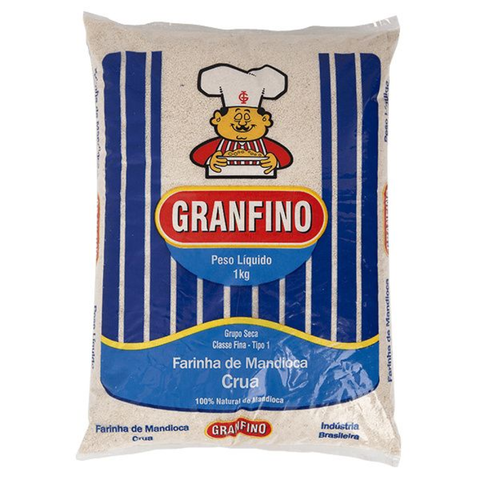 FARINHA MESA CRUA 1KG GRANFINO-AZUL