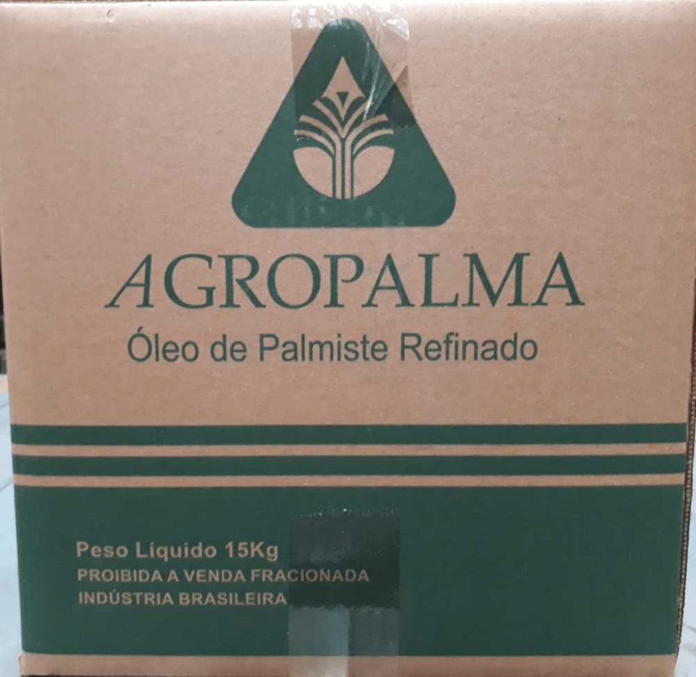 OLEO PALMISTE REF BAGBX 15KG AGROP.