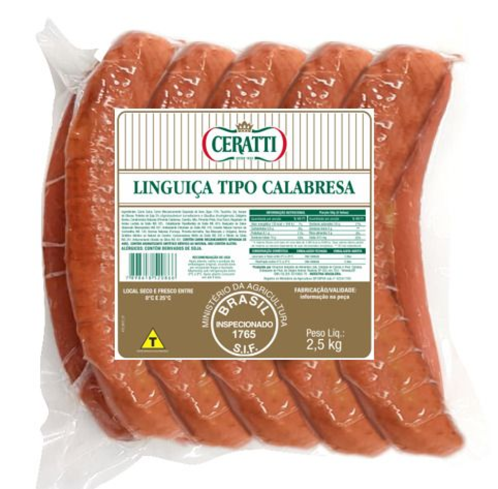 LINGUICA TP CALABRESA 2.5 KG CERATT