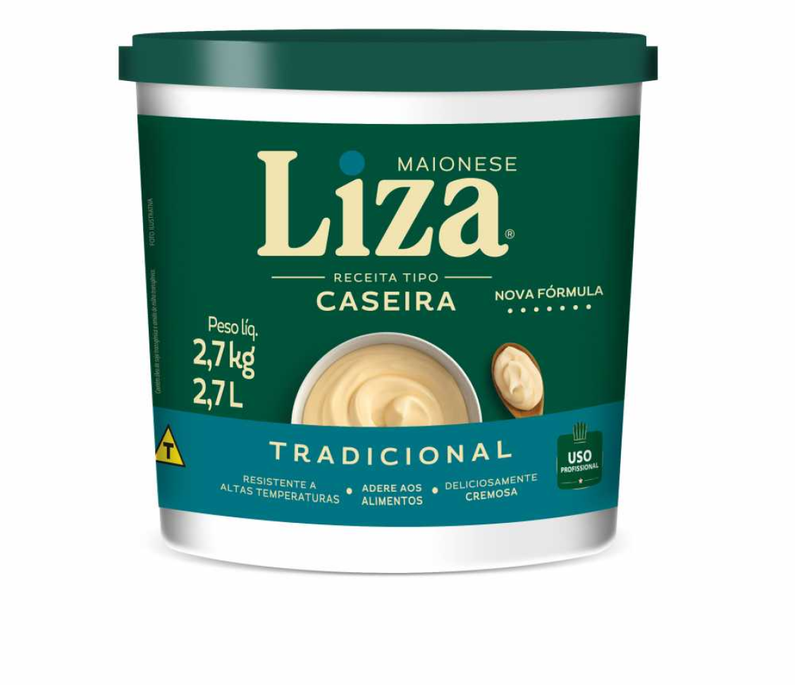 MAIONESE 2.7KG LIZA CASEIRA