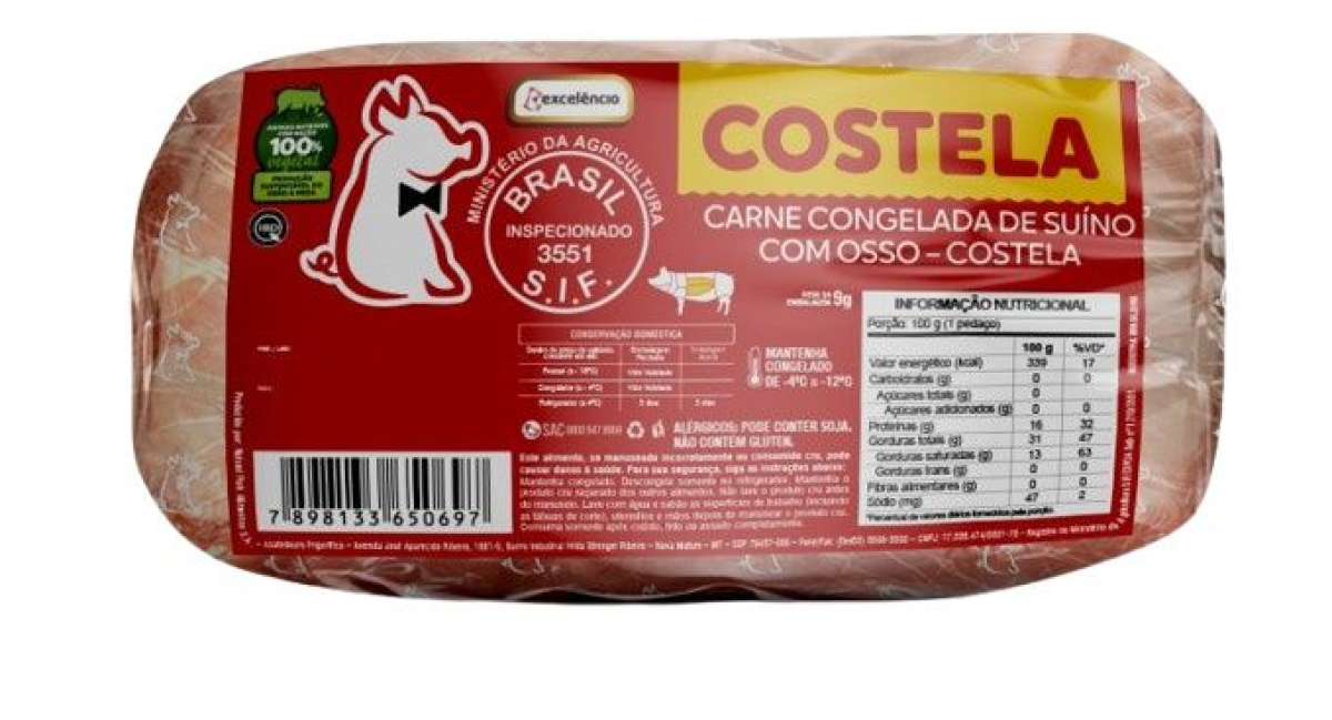 COSTELA SUINA C/O CONG EXCELENCIA CX +/- 25KG