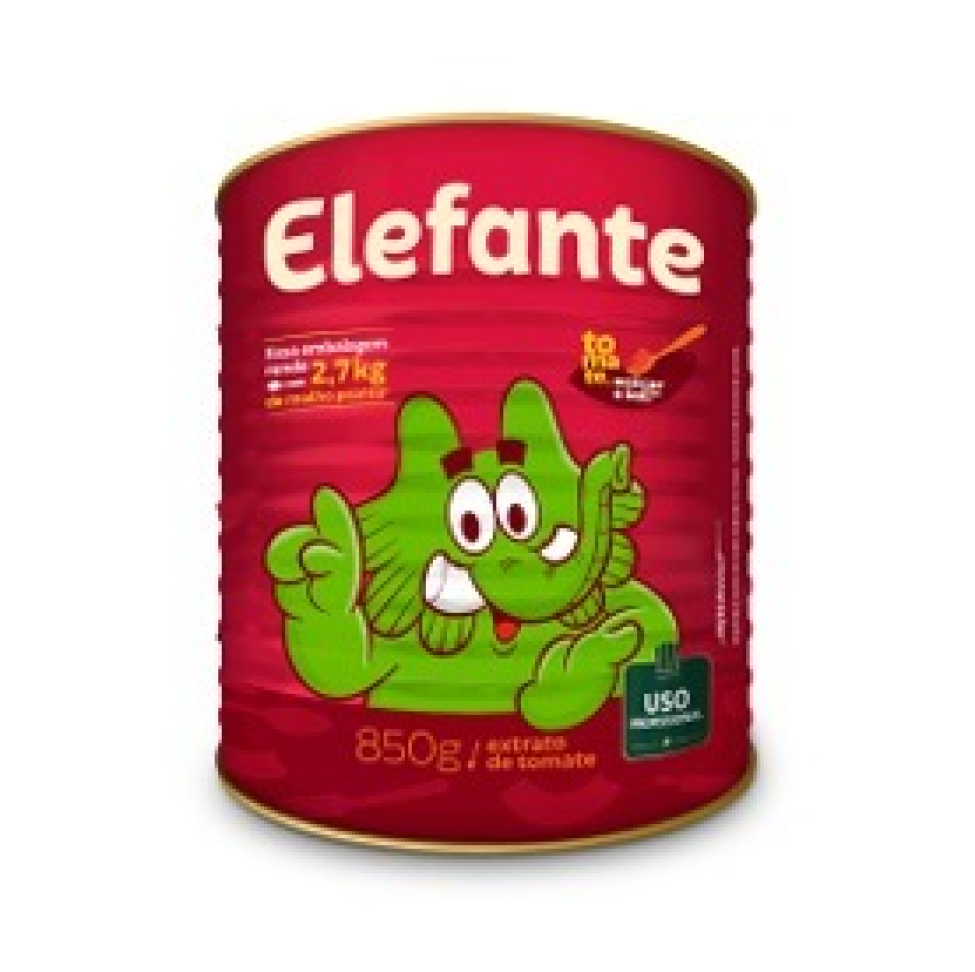 EXTRATO TOMATE 850G ELEFANTE