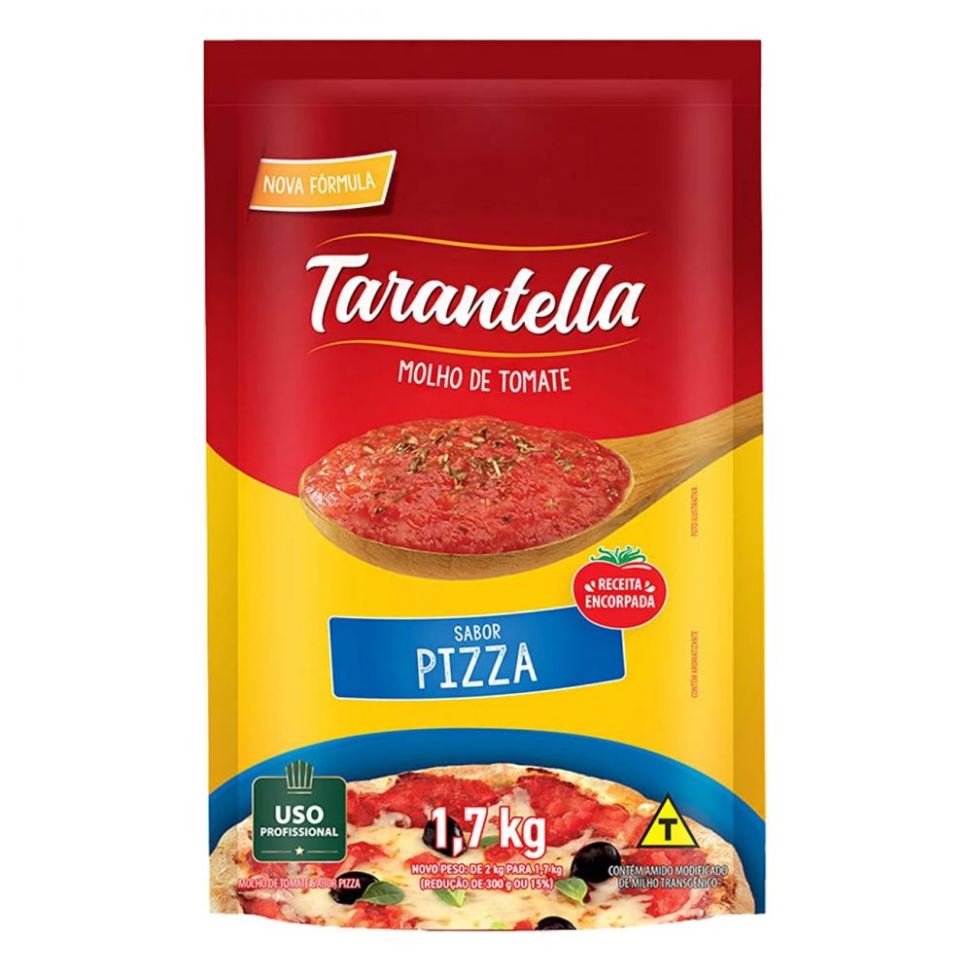 MOLHO P/PIZZA 1.7KG TARANTELLA