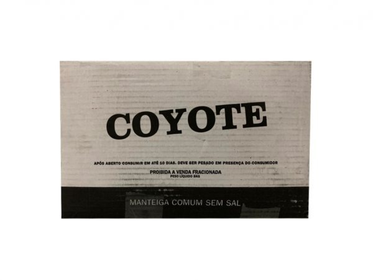 MANTEIGA 5KG S/SAL COYOTE