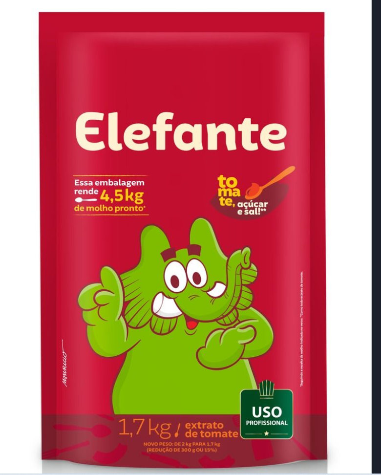 EXTRATO TOMATE 1.7KG ELEFANTE