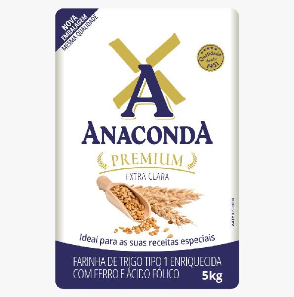 FARINHA TRIGO PREMIUM 5KG ANACONDA