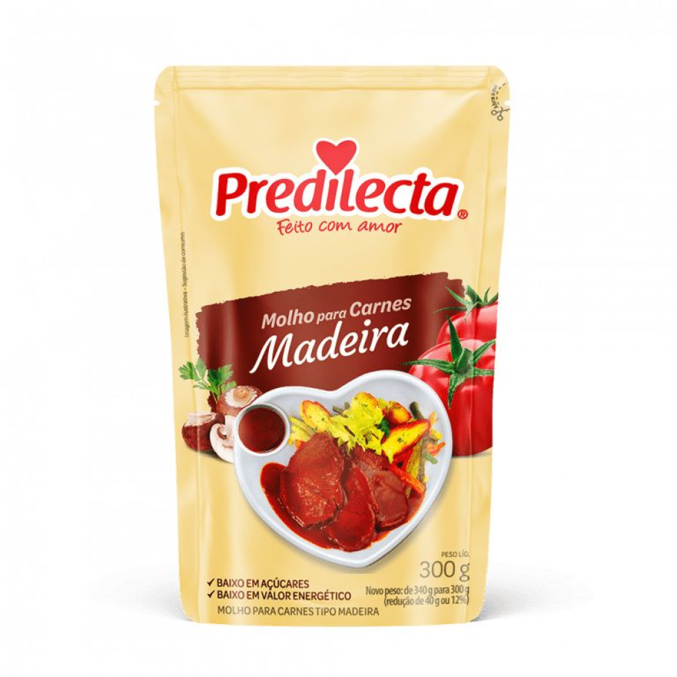 MOLHO MADEIRA 300G PREDILECTA STAND-UP