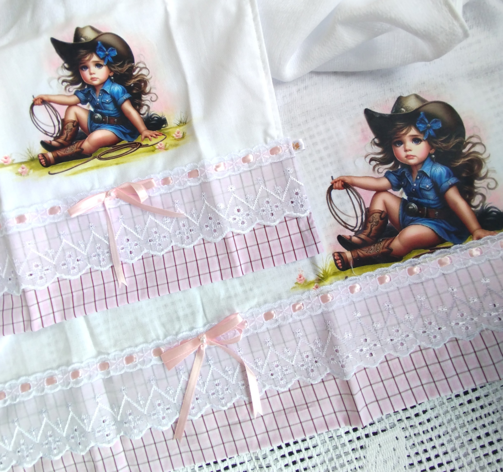 KIT FRALDA DE OMBRO (passeio) e FRALDA DE BOCA (ESTAMPARIA)
