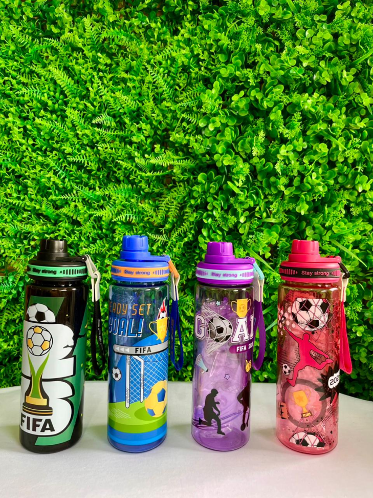 GARRAFA DE PLÁSTICO DECORADA - CAPACIDADE: 750 ML