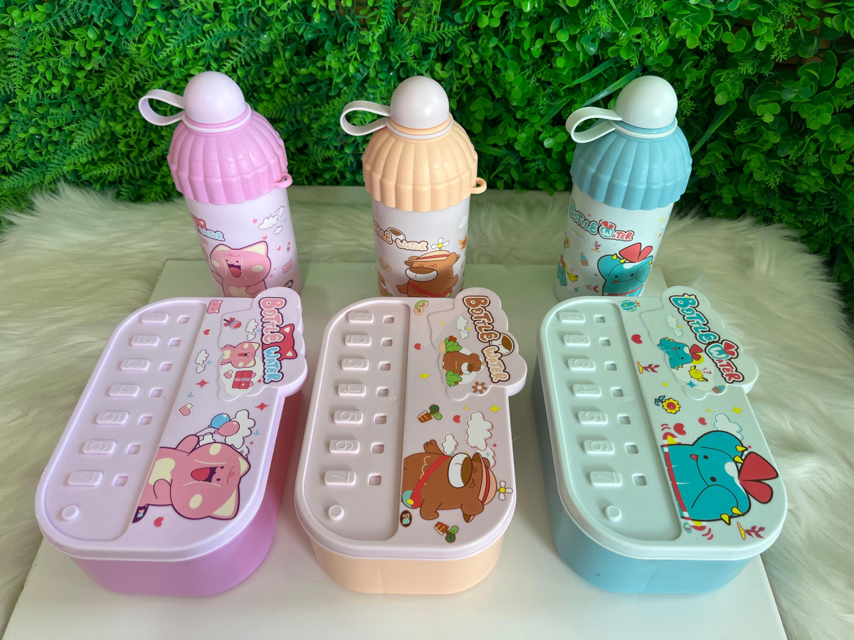 KIT INFANTIL - MARMITA COM GARRAFA (3 CORES)