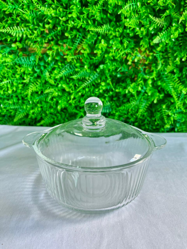 TIGELA DE VIDRO TRANSPARENTE