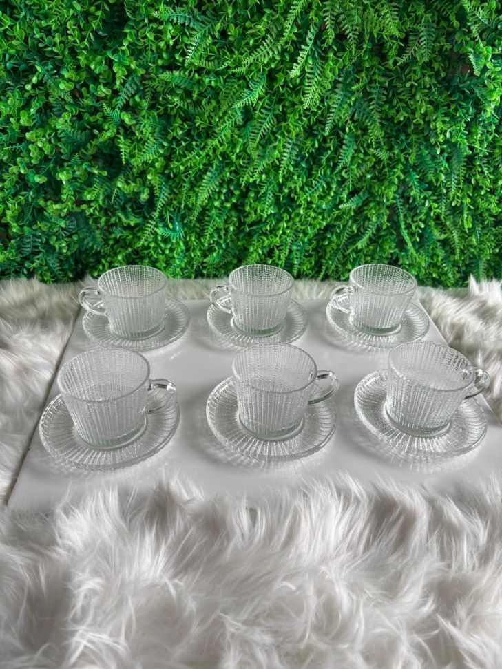 Conjunto 6 xícaras de vidro 180ML - #1