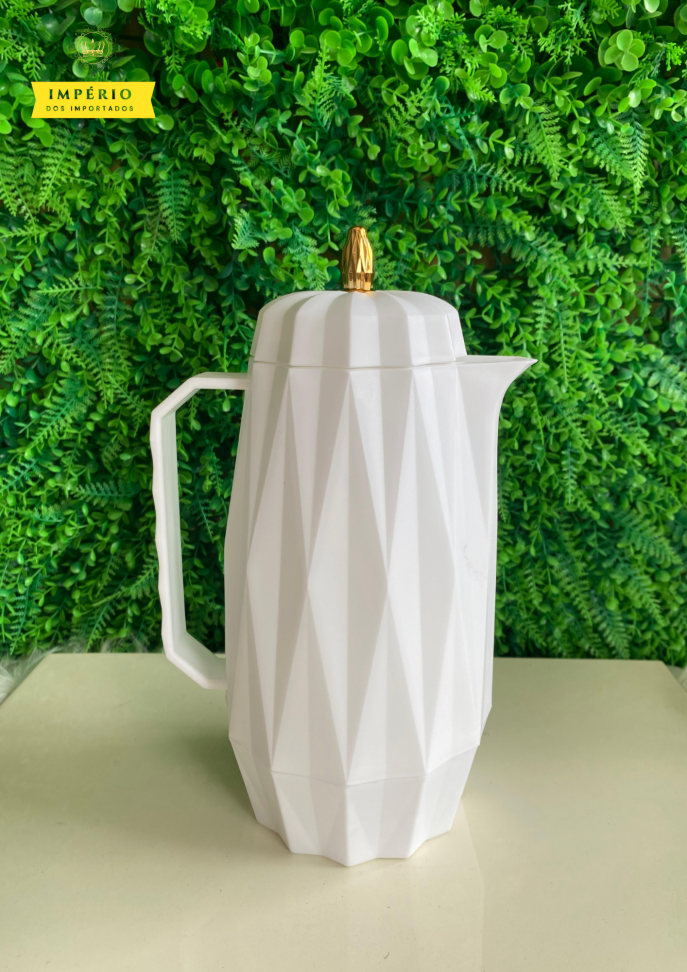 Garrafa Térmica Diamond - 1L (Branca E Preta)