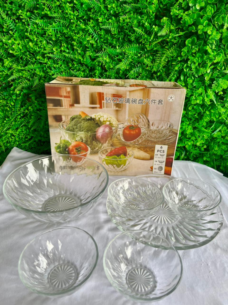CONJUNTO - BOWLS DE VIDRO (6 PEÇAS)