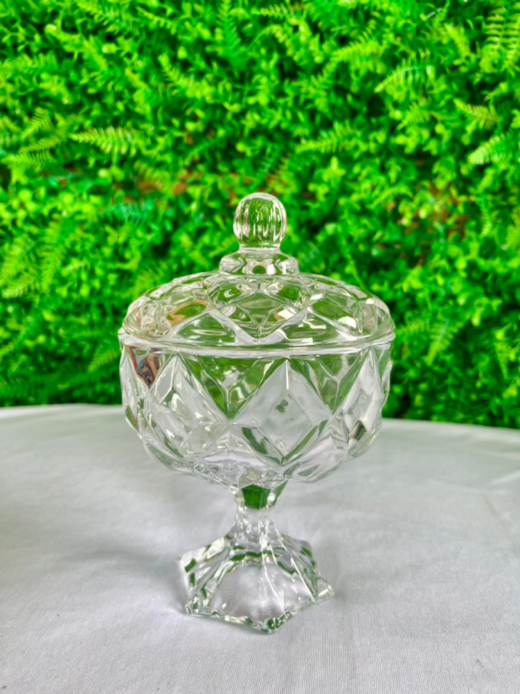 BOMBONIERE DE VIDRO - CAPACIDADE: 275 ML (ALT: 16 CM)