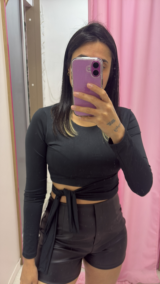 Cropped amarração