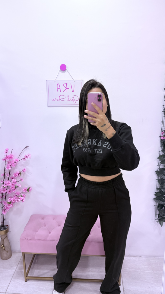 Conjunto moletom gringo