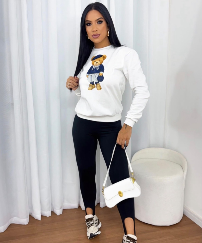 Blusa moletom flanelado