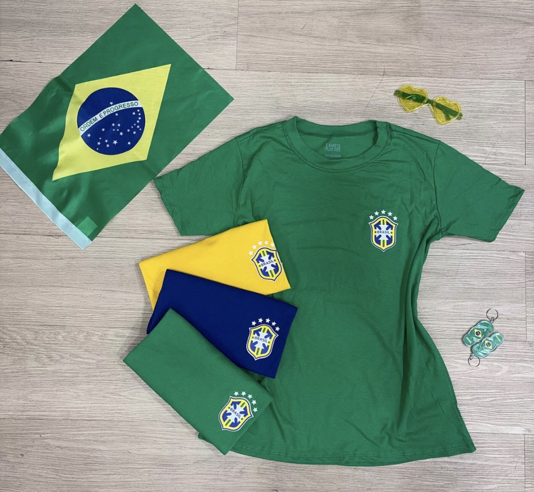 T-shirt 🇧🇷 3 Por R$100,00