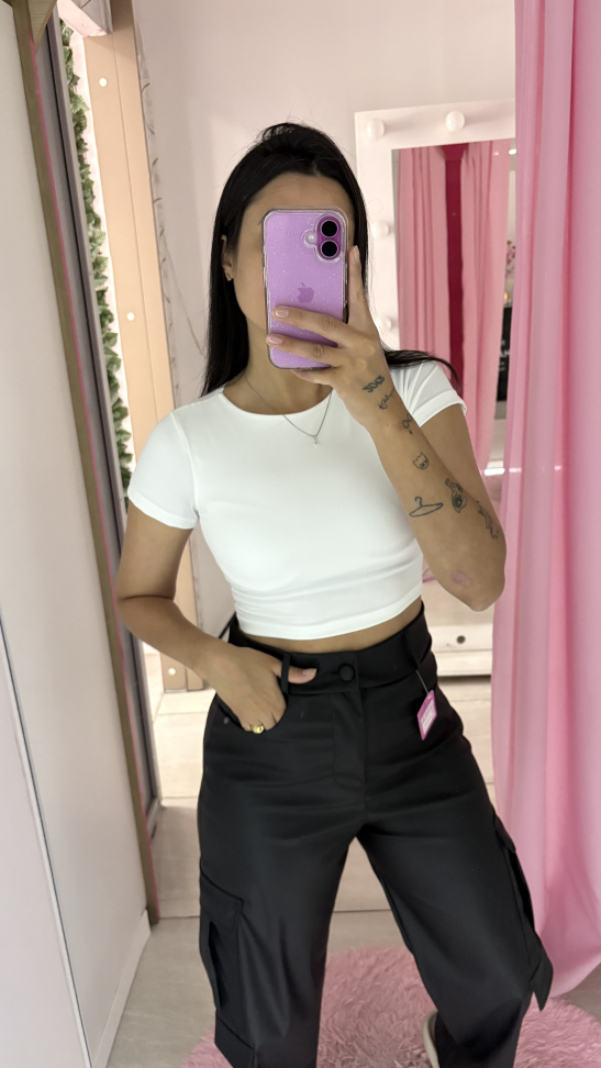 Calça couro fake cargo - #2