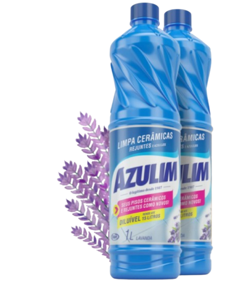 Limpa Ceramicas e Azulejos Azulim 1 litro