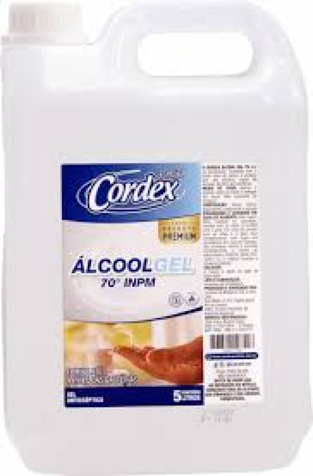 Álcool Gel 70° Cordex - 5 litros
