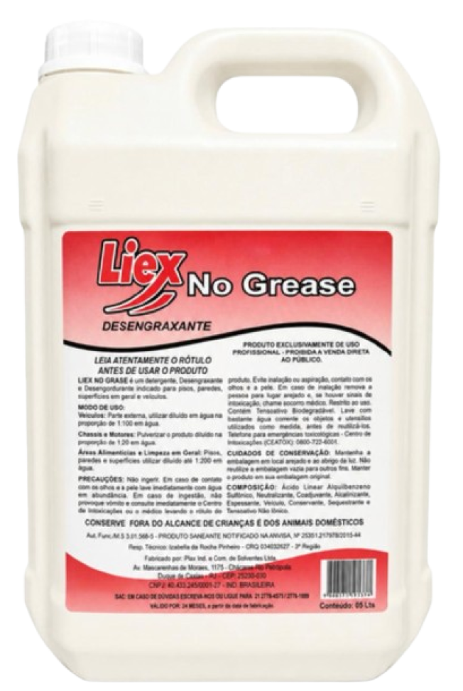 Desengraxante Semi Pastoso Liex No Grease - 5L