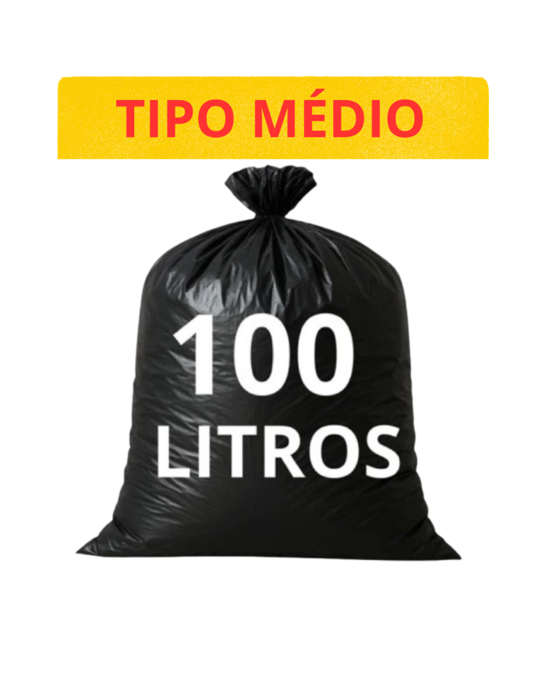 Sacos Lixo 100L - Médio