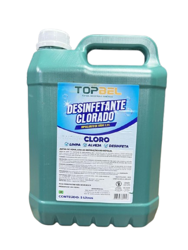 Hipoclorito 2,5% TopBel - 5 litros