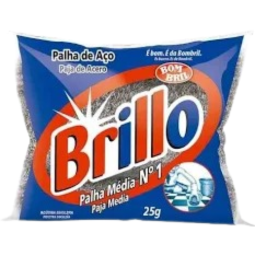 Palha de aço n°1 Brillo