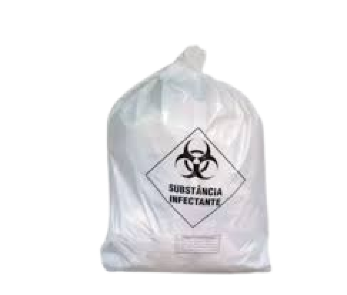 Sacos lixo Infectantes 55x65x03 60 Litros (100 unidades)