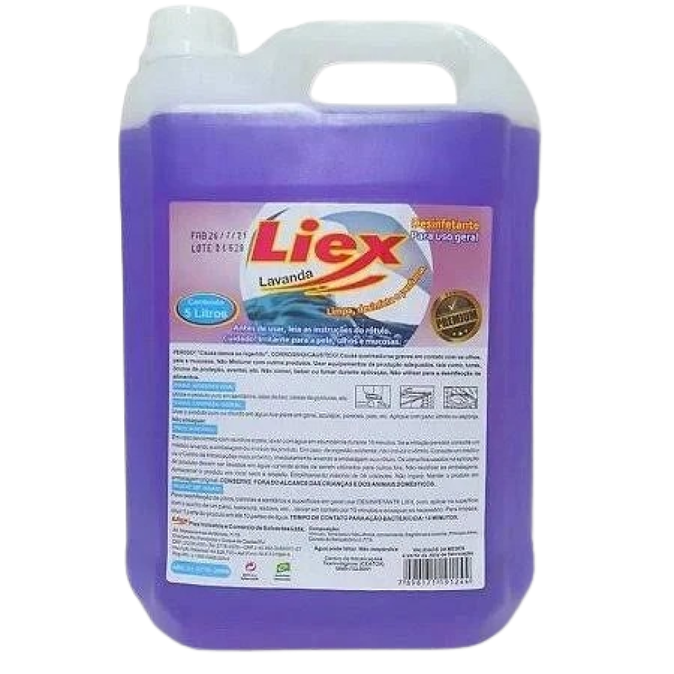 Desinfetante Liex Concentrado Lavanda Premium 5 litros