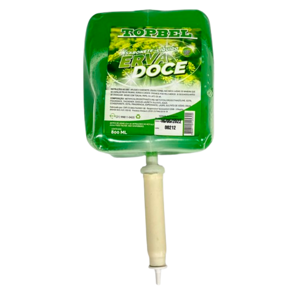 Refil Sabonete Líquido Erva Doce - Topbel 800ml