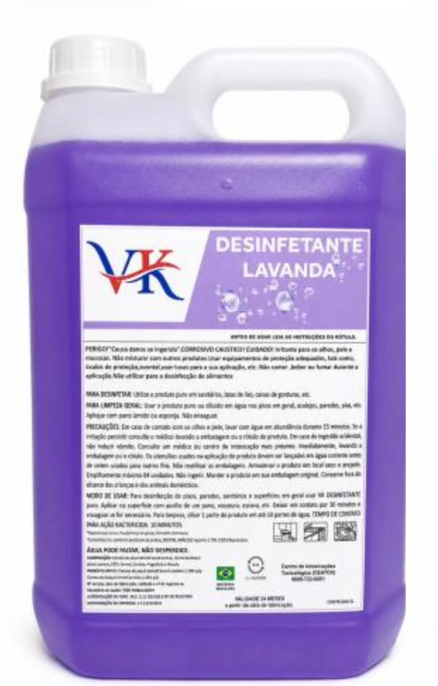 Desinfetante Perfumado VK - 5L