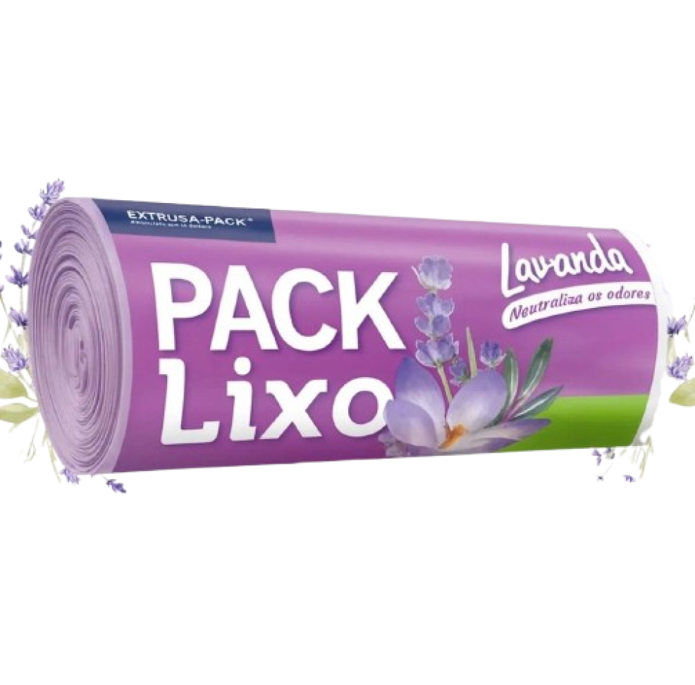 Sacos Lixo 10L Perfumado Lavanda *(40 unidades)*