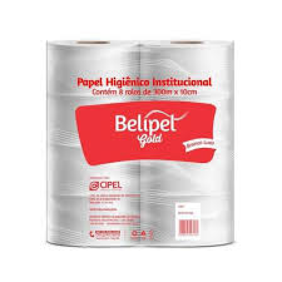 Papel Higiênico Rolão Belipel Gold 8x200m