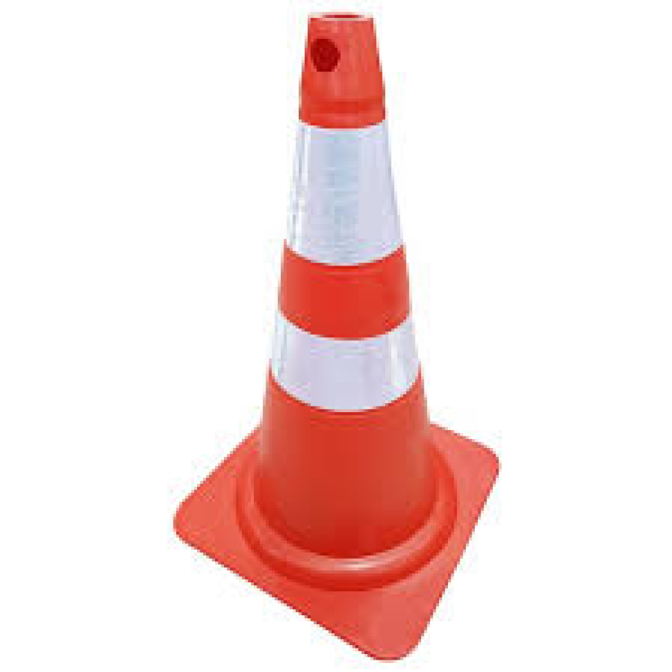 Cone Flexivel LR/BR 75 cm Refletivo
