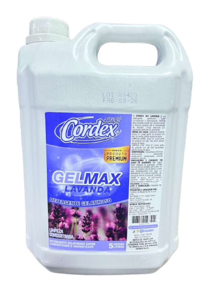 Detergente GelMax Lavanda Cordex - 5L