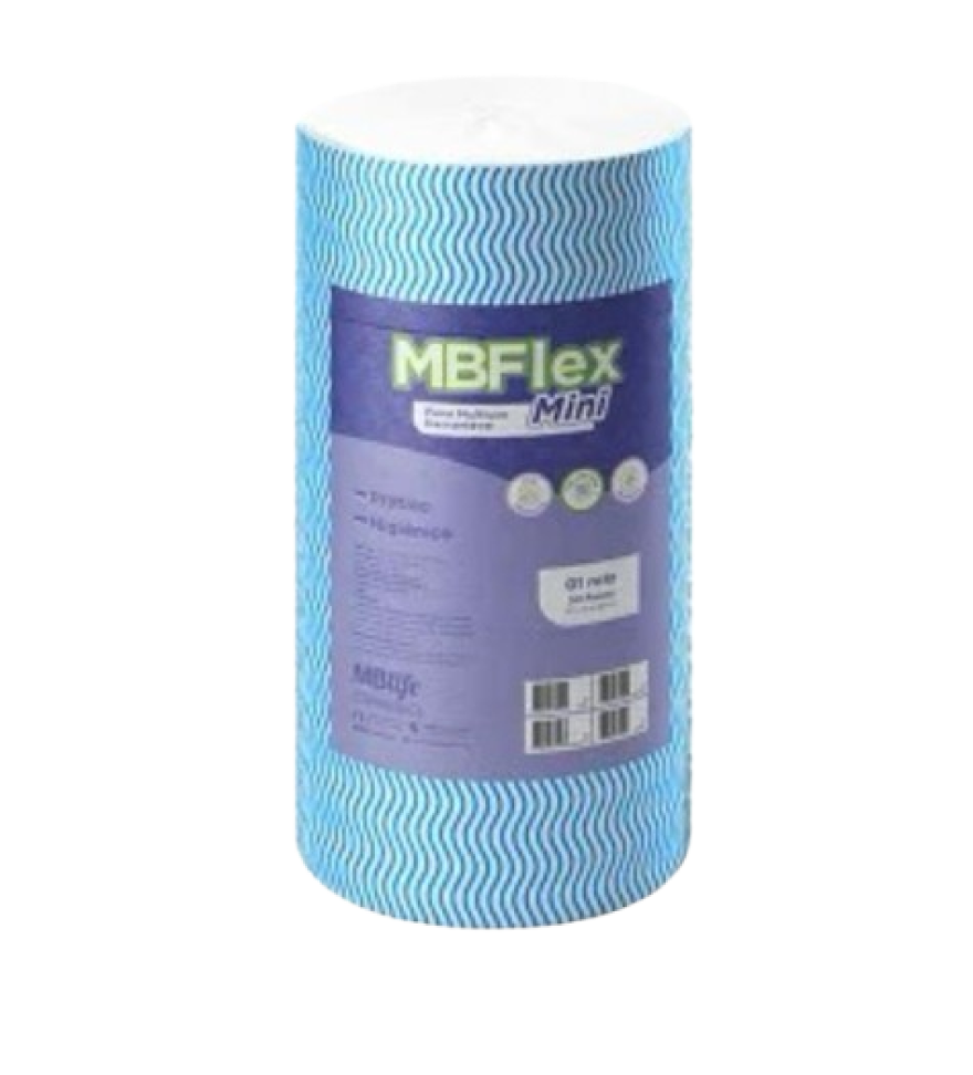 Pano Multiuso Perfex Limpeza Mini Rolo 25Mx30x50 cor Azul