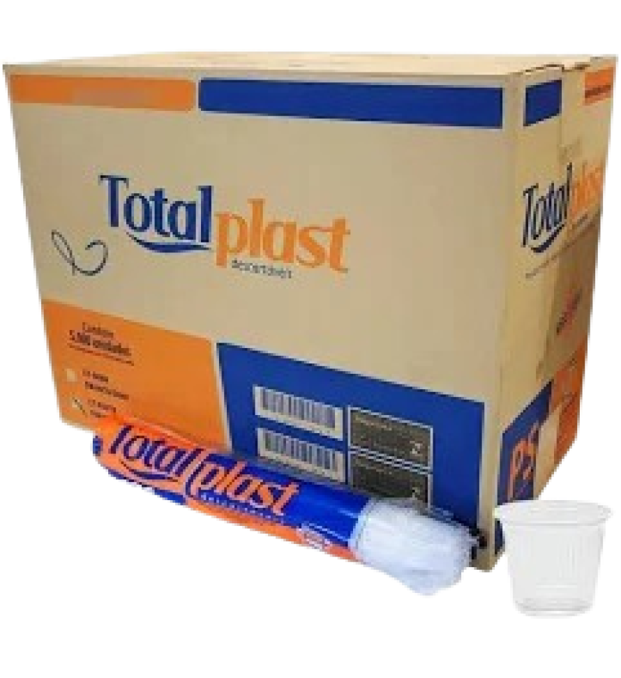 Copo Descartável 50ml Transparente Totalplast 100 Unidades