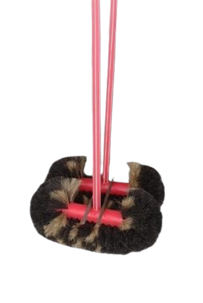 Vassoura Pelo Animal Bola Crina Macia (cabo plástico)