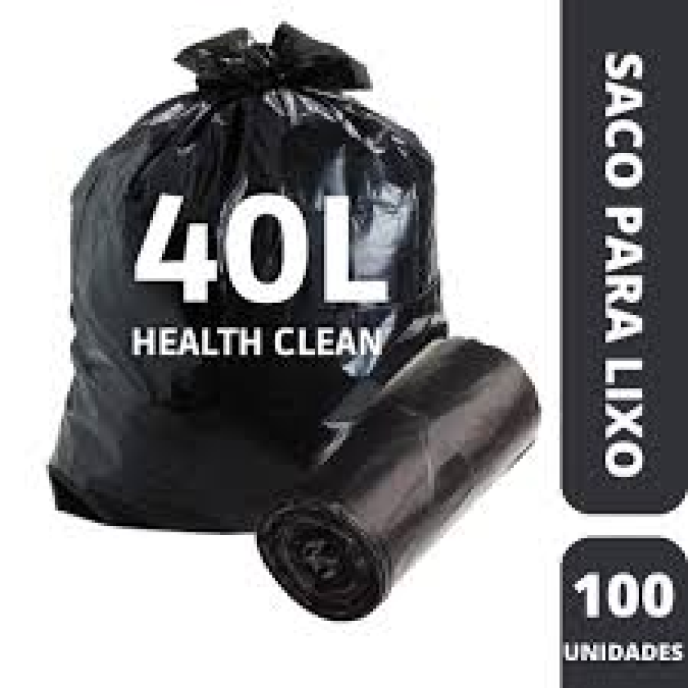 Sacos Lixo 40L - (100 unidades)