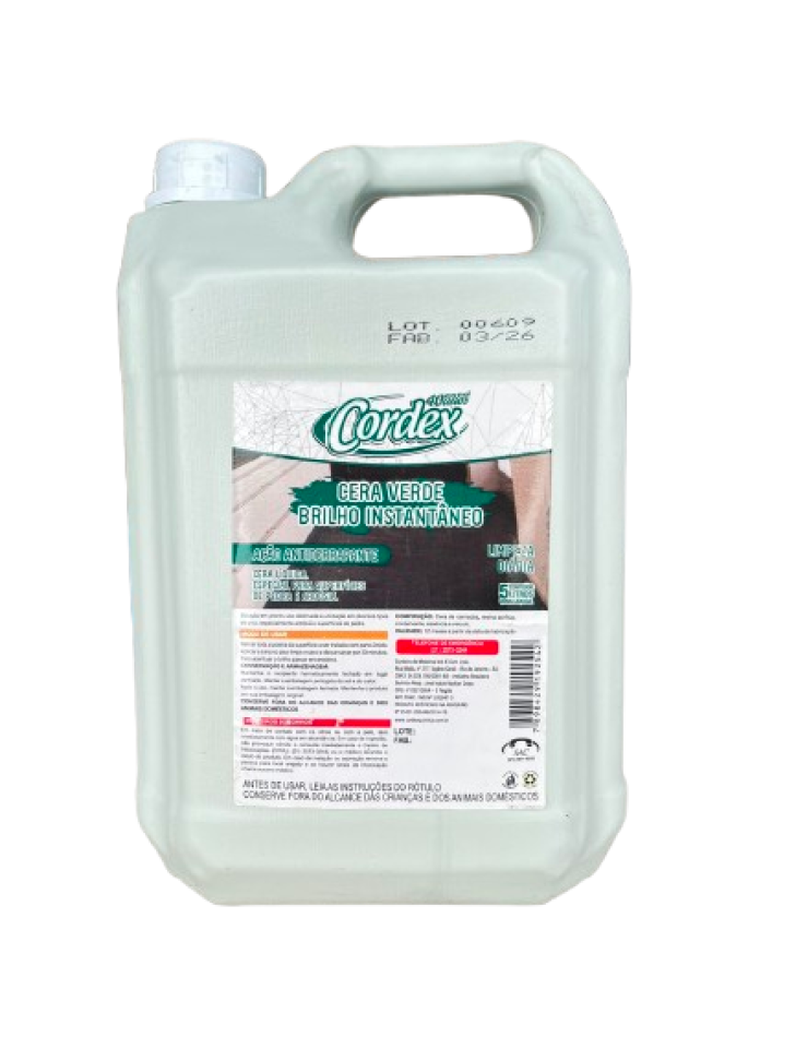 Cera Brilho instantâneo Verde - 5 Litros