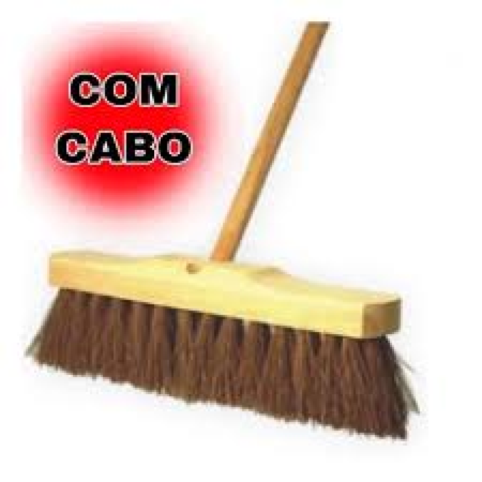 Vassoura Piaçava Gari 40 cm tradicional