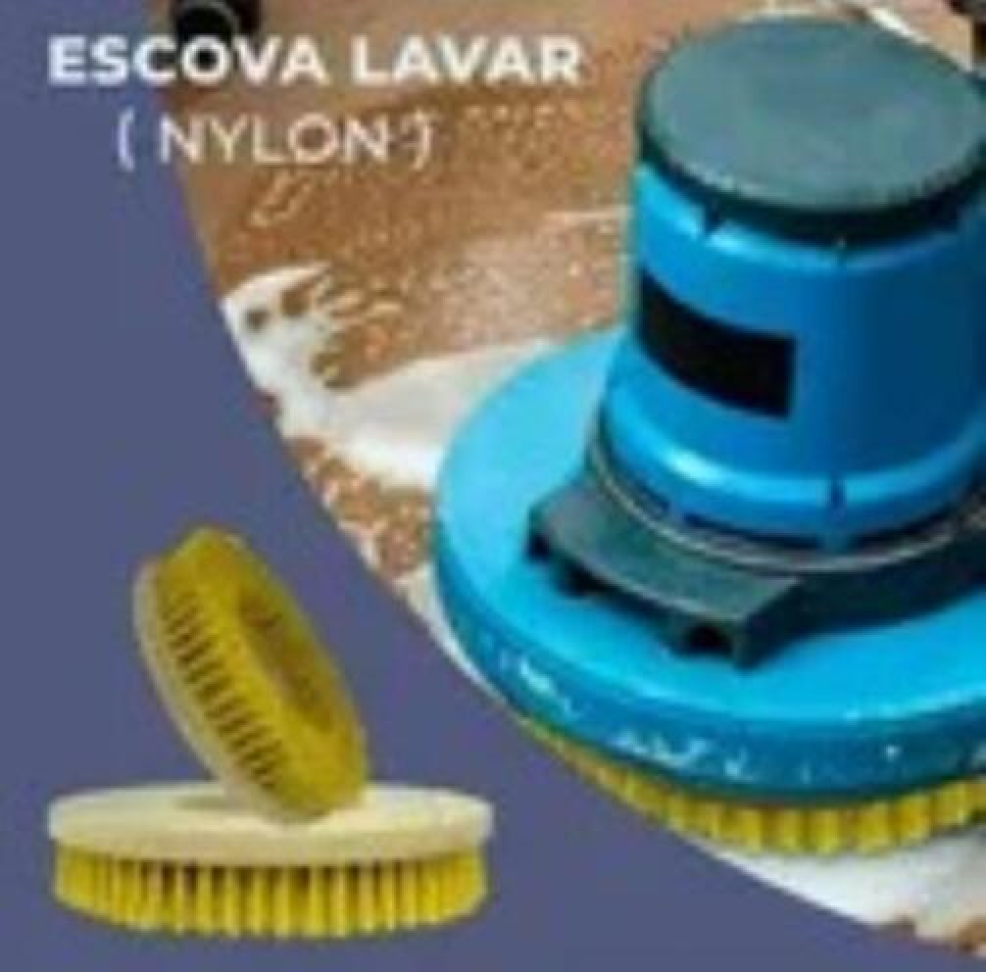 Escova Lavar - base Madeira Enceradeira Schueler 350mm