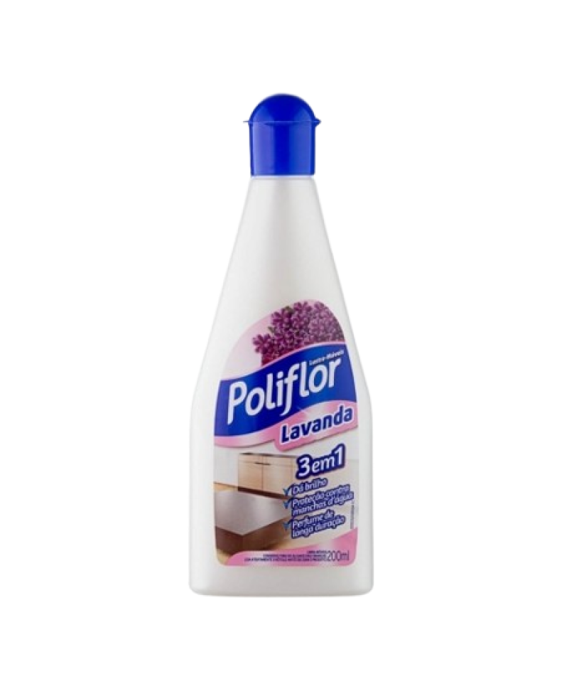 Lustra Móveis Poliflor Lavanda 200 ml
